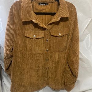 Teddy cardigan never worn! 100% polyester! Can be buttoned up and be worn open.